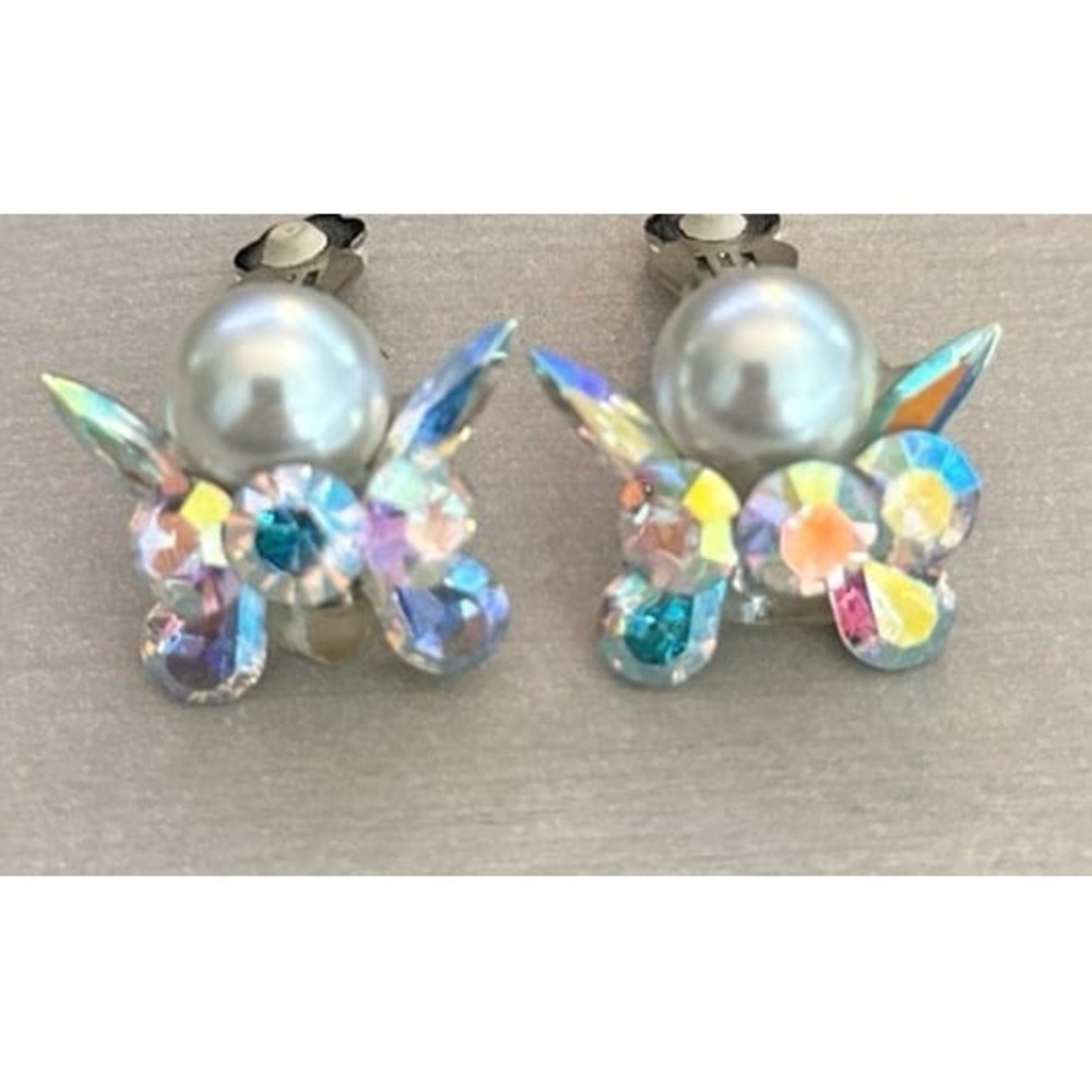 Handcraft ballroom dance clip-on‎ earring